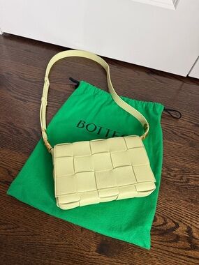 Bottega Veneta
The Cassette Intreccio Leather Crossbody Bag